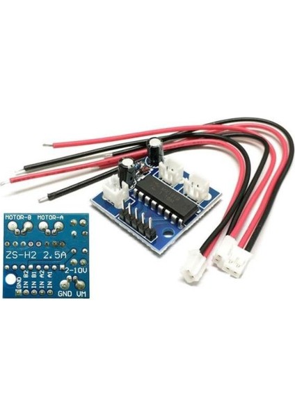 2.5A Çift Kanallı Dc Motor Sürücü Kartı H Köprülü Pwm Hız Kontrolü modelleri