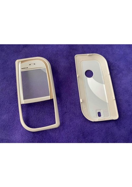 Nokia 7610 Ön Arka Kapak Beyaz(Tuşsuz) - 7610 Kapak