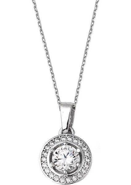 Tektaş 14 Ayar Beyaz Altın Kolye