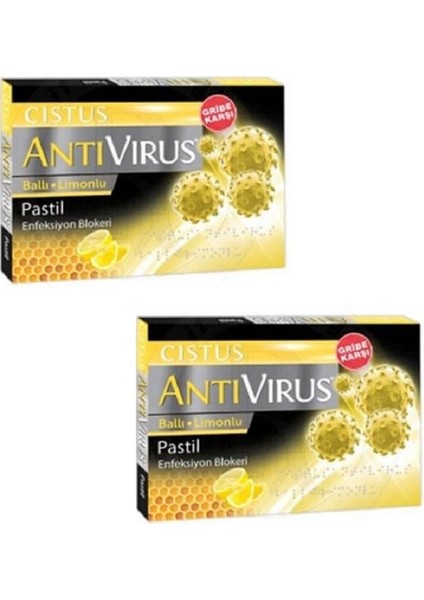 Cis Tus Antivirus Bal Limon 10 Pastil Avantaj Paketi 2 Li
