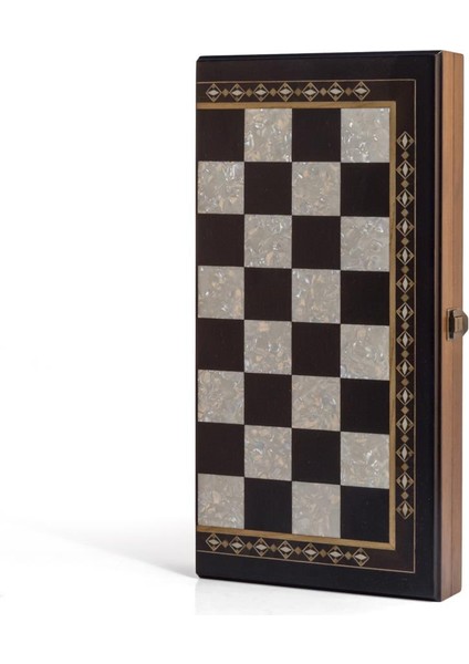 Bursa Satranç Seti 40 cm (Ahşap Klasik Taşlı)