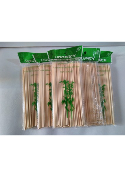 Bambu Çöp Şiş 25 cm 1000 Adet 100 Lü 10 Paket