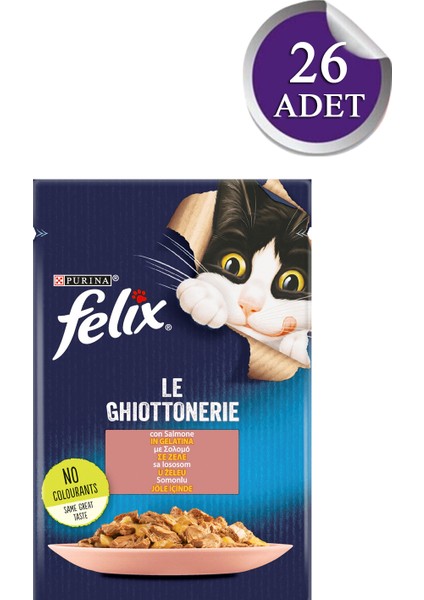 Felix Yetişkin Somonlu Yaş Mama 26 x 85 gr