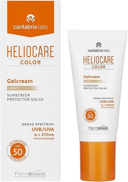 Cantabria Labs Heliocare Color Gelcream Light SPF50 Renkli Güneş Kremi  50 ml