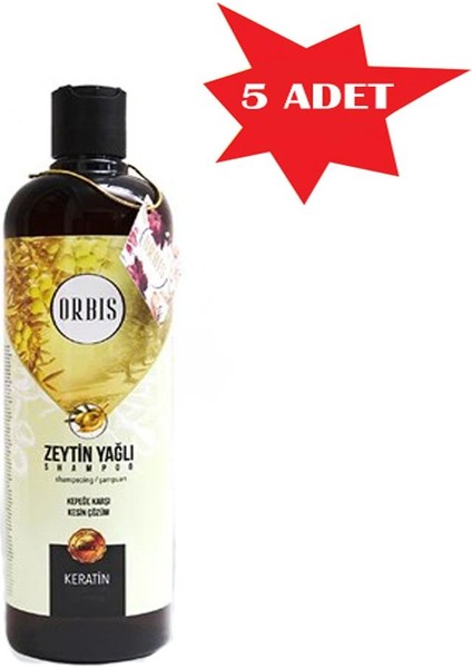 ŞAMPUAN 700 ML ZEYTİN YAĞLI ORBİS 5 ADET