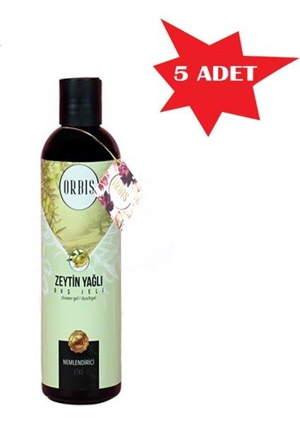 DUŞ JELİ 400 ML ZEYTİNYAĞI ORBİS 5 ADET