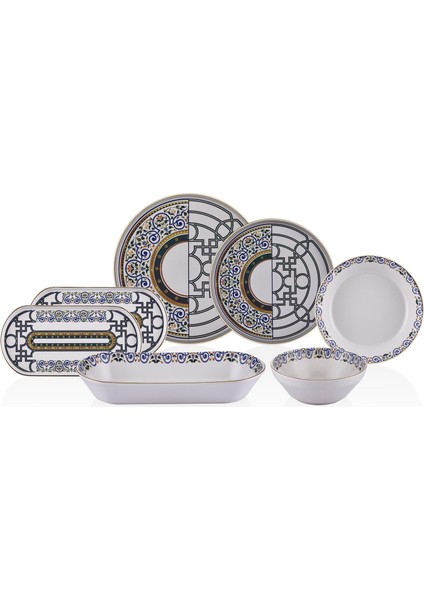 N3159 Mentol Jülide 27 Prç Yemek Takımı