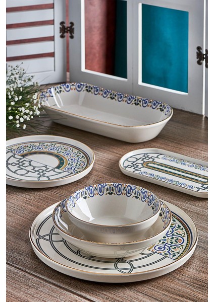 N3159 Mentol Jülide 27 Prç Yemek Takımı
