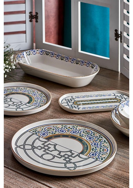 N3159 Mentol Jülide 27 Prç Yemek Takımı