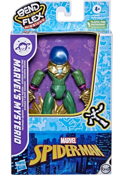 Captain Marvel Marvel Spider-Man Bend-Flex Missions Mysterio F3741-F3846