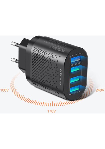 4 Port 48W Qc 3.0 Hızlı Şarj USB Şarj Başlık Adaptör