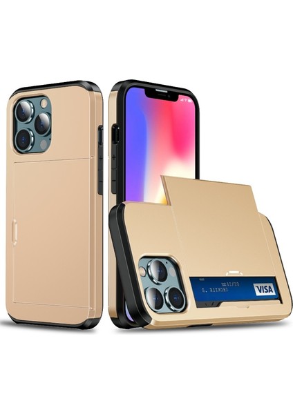 Apple iPhone 13 Mini 5.4 Inç Uyumlu Su Geçirmez Tpu + Pc Hibrit Telefon Kılıfı - Altın (Yurt Dışından)