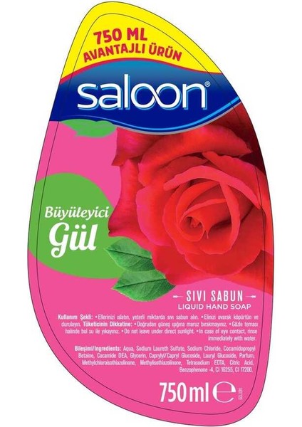 Sıvı Sabun Gül 750 ml