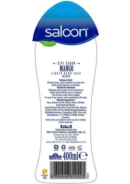 Sıvı Sabun Mango 400 ml