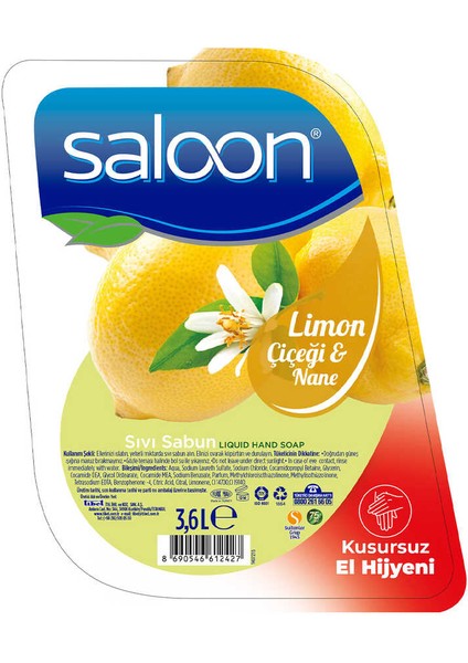 Sıvı Sabun Limon Çiçeği & Nane 3,6 L