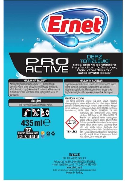 Pro Active Derz Temizleyici 435 ml