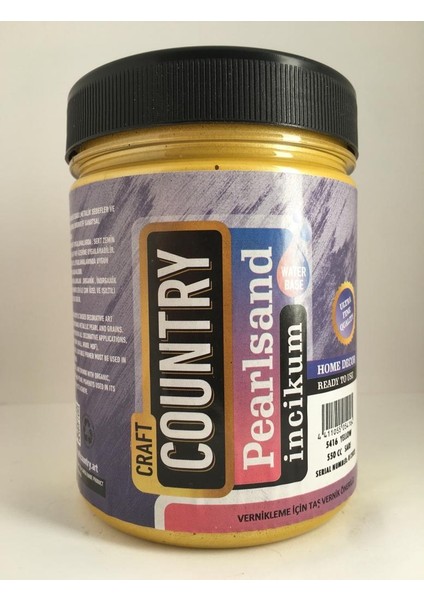 Pearlsand Hobi Boyası Craft County 5416 Sarı 550 cc