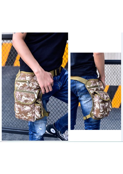 Çok Fonksiyonlu Açık Sürme Kanvas Bacak Çantası Taktik Bel Çantası fiyatları