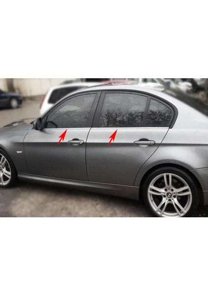Bmw E90 3 Serisi Krom Cam Çıtası 2005-2011 4prç Paslanmaz Çelik