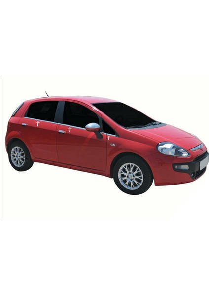 Fiat Punto Krom Cam Çıtası 2006 Üzeri 6prç Paslanmaz Çelik