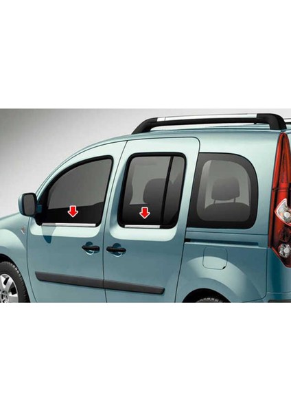 Renault Kangoo Krom Cam Çıtası 2008 Üzeri 4prç Paslanmaz Çelik