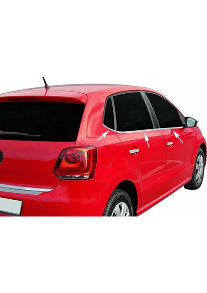 Volkswagen Polo 6r Krom Cam Çıtası 6prç 2009 2017 Paslanmaz Çelik fiyatları