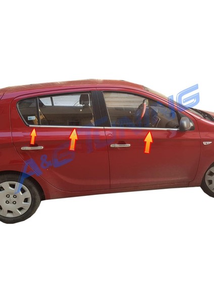 Hyundai I20 Krom Cam Çıtası 6 Parça 2012 - 2014 Paslanmaz Çelik fiyatları