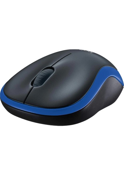 M185 USB Alıcılı Kompakt Kablosuz Mouse - Mavi Siyah