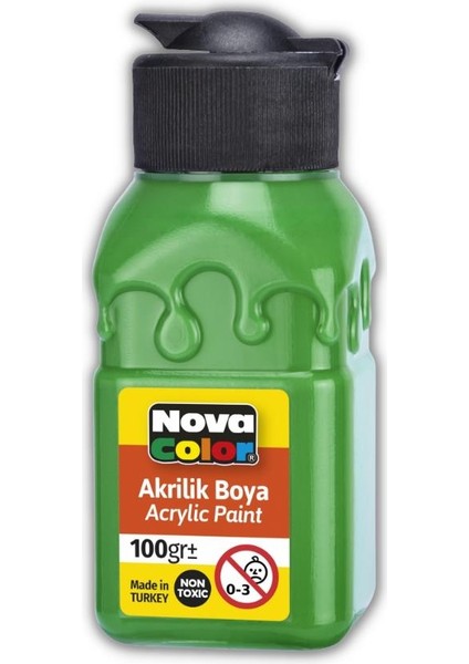 Akrilik Boya 100 ml 1 Adet Nova Color Akrilik Boyalar 100 ml 1 Adet