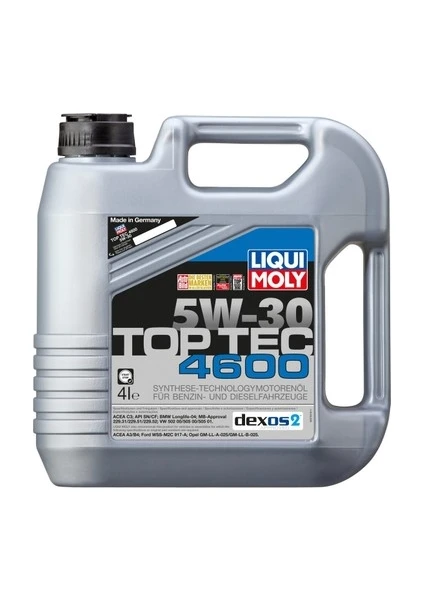 Liqui Moly Top Tec 4600 5W-30 4 Litre Motor Yağı (Üretim Yılı: 2023)