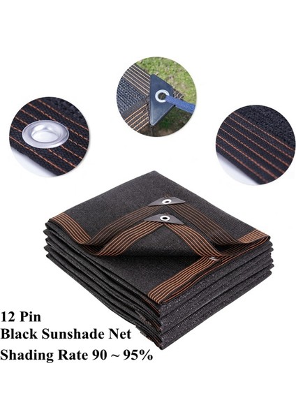 2X3 M Siyah 12 Pin Kalın Anti Uv Hdpe Gölgelendirme Net Sera Etli Bitki Güneşlik Net Açık Yüzme Havuzu Kapak Güneş Gölge Net | Gölge Yelkenleri Ve Ağlar (Yurt Dışından)