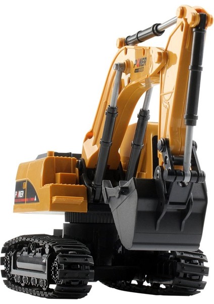 Rc Kamyonlar Mini Uzaktan Kumanda Buldozer 1:24 5Ch Plastik Mühendisliği Araba Damperli Kamyon Vinç Ekskavatör Elektrikli Araç Oyuncaklar Hediye | Rc Kamyon (Sarı) (Yurt Dışından)