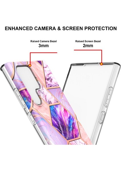 Samsung Galaxy S22 Ultra Için Mermer Desen Baskılı Esnek Yumuşak Tpu Telefon Kılıfı (Yurt Dışından) fırsatları