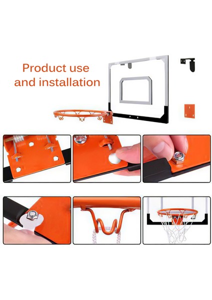 Yüksek Kaliteli Basketbol Kurulu Kutusu Net Set Backboard Hoop Mini Netball Çocuk Oyuncakları Açık Egzersiz Spor Süsler Için | Basketbollar (Yurt Dışından)