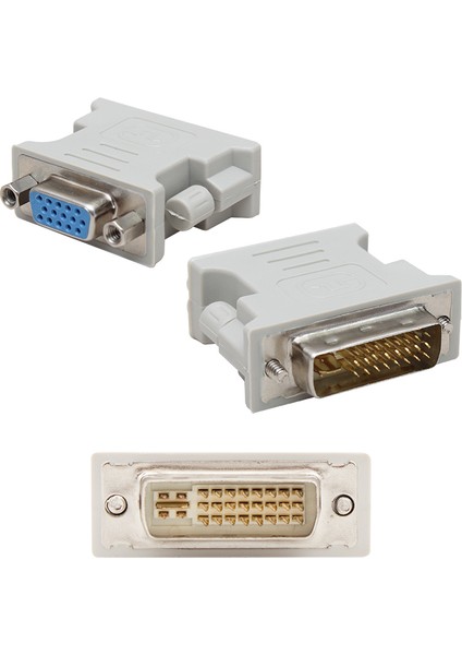 DVI To VGA Dönüştürücü (Dvı Erkek VGA Dişi) DVI 24+5 Pin