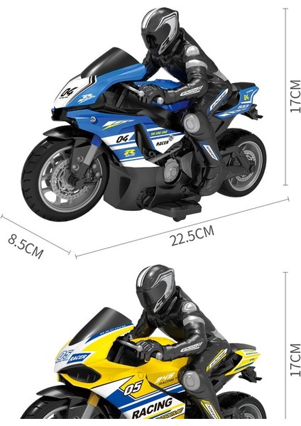 1:10 Büyük Ölçekli Yüksek Hızlı Yarış Ve Sürüklenme Motosiklet 25Km / H 2.4Ghz Omitection Kontrolü Çocuk Simülasyonu Elektrikli Rc Oyuncaklar (Kırmızı) (Yurt Dışından)