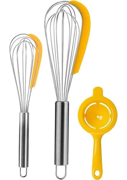 Paslanmaz Çelik Balon Tel Çırpma Teliği Silikon Spatula, Yumurta Çırpma Teliği Çırpma Döşemesi, Çırpma Yapması Için, Çırpma | Yumurta Çırpıcı (Yurt Dışından)