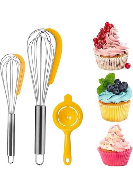 Paslanmaz Çelik Balon Tel Çırpma Teliği Silikon Spatula, Yumurta Çırpma Teliği Çırpma Döşemesi, Çırpma Yapması Için, Çırpma | Yumurta Çırpıcı (Yurt Dışından)