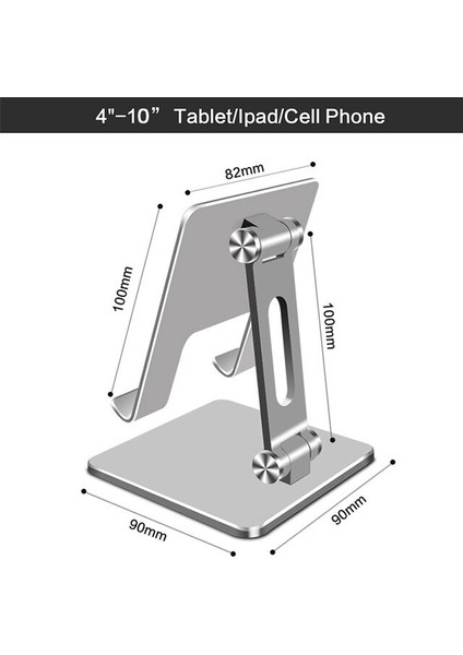 Metal Masa Cep Telefonu Tutucu Standı İphone İpad Alüminyum Alaşım Ayarlanabilir Masaüstü Tablet Tutucu Masa Cep Telefonu Standı | Telefon Tutucular Ve Duruş (Yurt Dışından)