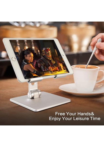 Metal Masa Cep Telefonu Tutucu Standı İphone İpad Alüminyum Alaşım Ayarlanabilir Masaüstü Tablet Tutucu Masa Cep Telefonu Standı | Telefon Tutucular Ve Duruş (Yurt Dışından)