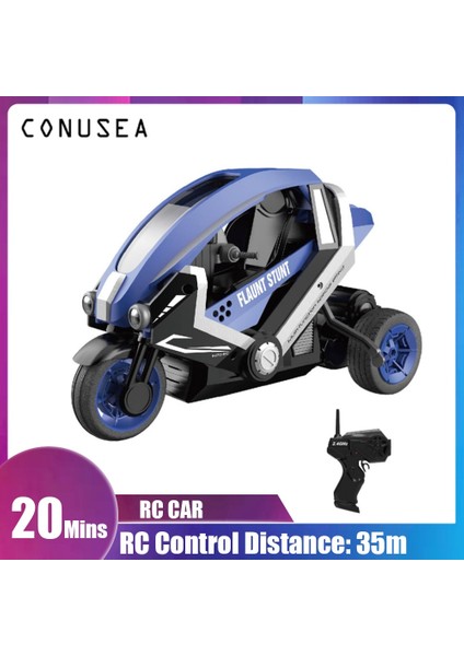 1: 8 2.4G Rc Araba Uzaktan Kumanda Dublör Motosiklet Çocuk Elektrikli Yarış Motosiklet İle Serin Işık Oyuncaklar Erkek Hediye Için (Mavi) (Yurt Dışından)
