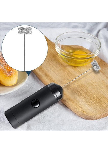 Güçlü Çift Bahar Çırpma Elektrikli Süt Frother Mutfak Mikser El Süt Foamer Kahve Latte Cappuccino | Yumurta Çırpıcı (Yurt Dışından)