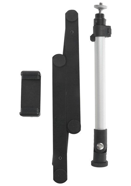 Fotoğraf Ayarlanabilir Masa Üstü Standı Set Mini Monopod + Telefon Klipsi Işık Bluetooth Kontrolünü Doldurun | Canlı Tripodlar (Yurt Dışından)