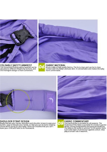 Ergonomik Bebek Sapanlar Bebek Taşıyıcı Sapanlar Wrap Bebek Sırt Çantası Taşıyıcı Yüksek Kalite 100% Organik Pamuk Çocuk Kanguru | Sırt Çantaları Ve Taşıyıcılar (Mor) (Yurt Dışından) fırsatları