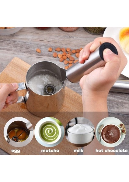 Elektrikli Matcha Çırpma Ve Süt Frother Matcha Lattes Kahve Ve Sıcak Çikolatalı Içecek Mikser Mutfak Araçları | Yumurta Çırpıcı (Yurt Dışından)