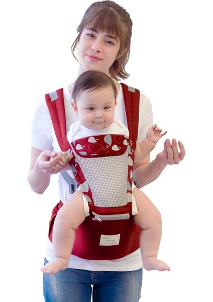 Ergonomik Bebek Taşıyıcı Bebek Kanguru Çocuk Kalça Koltuk Aracı Bebek Tutucu Sling Wrap Sırt Çantaları Bebek Seyahat Etkinlik Dişli | Sırt Çantaları Ve Taşıyıcılar (Kırmızı)(Yurt Dışından)