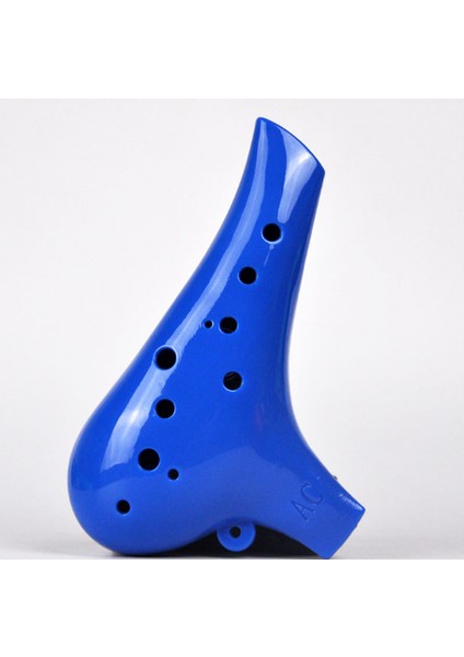 12 Delik Plastik Alto C Ocarina Müzik Skoru İle Müzik Lover Ve Acemi Rüzgar Cihazları | Ocarina (Mavi) (Yurt Dışından)