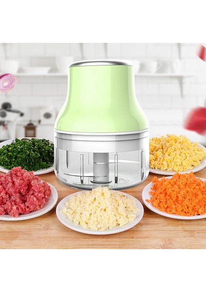 Ev Elektrikli Mini Sarımsak Masher Paslanmaz Çelik Meyve Ve Sebze Kıyıcı Et Öğütücü (Yeşil, 100Ml) (Yurt Dışından) fiyatları