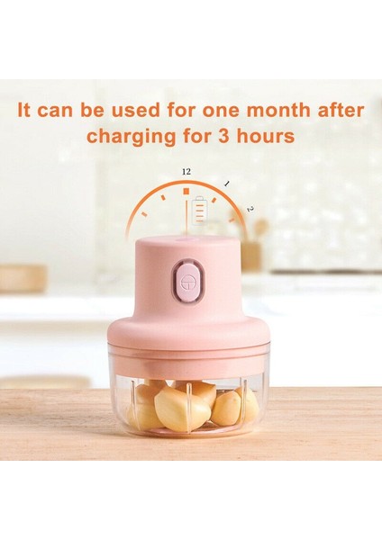 Kablosuz Kıyıcı Ev Elektrik Çok Fonksiyonlu Kıyılmış Tamamlayıcı Gıda Karıştırma Sarımsak Artifact Pişirme Makinesi Presler (Pembe, 250Ml) (Yurt Dışından) fiyatları