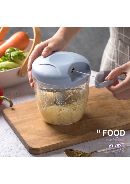 Döndür Sebze Kesici Kıyıcı Dilimleyici Meyve Sarımsak Basın Masif Peynir Kırıcı Pişirme Aksesuarları Mutfak Gadgets Aracı | (Mavi, 900Ml) (Yurt Dışından) modelleri